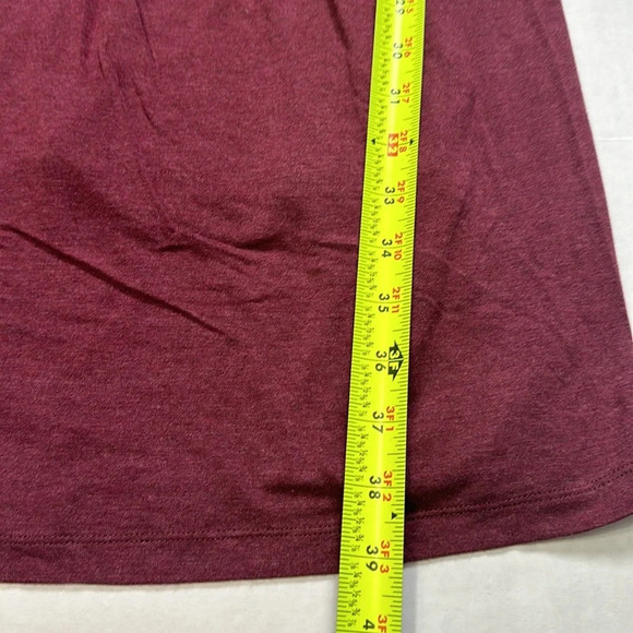 Maeve Anthropologie Galena Burgundy Jersey Knit Midi Dress Womens Size XSmall - Picture 11 of 13